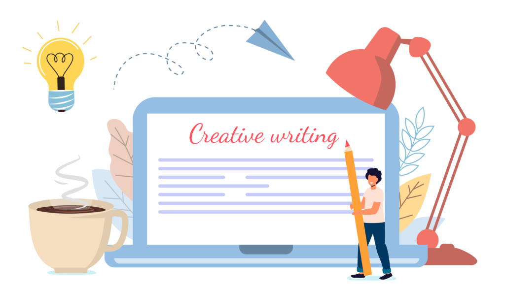 Creative Content Writing concept for digital marketing agency