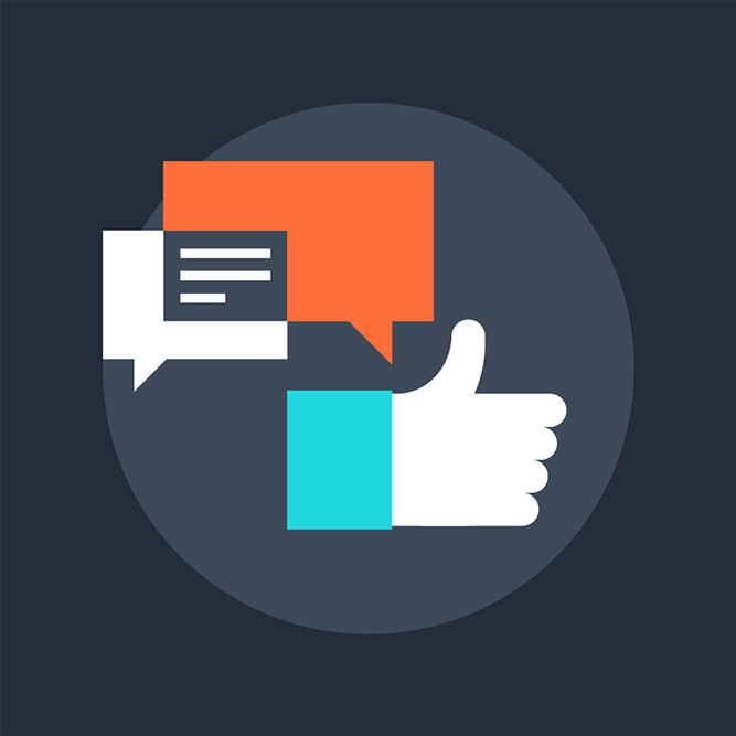 Facebook campaign, facebook marketing and social engagement, hands thumbs up and communication
