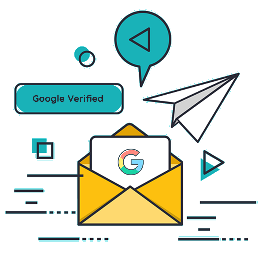 Google My Business Setup showing verification through email