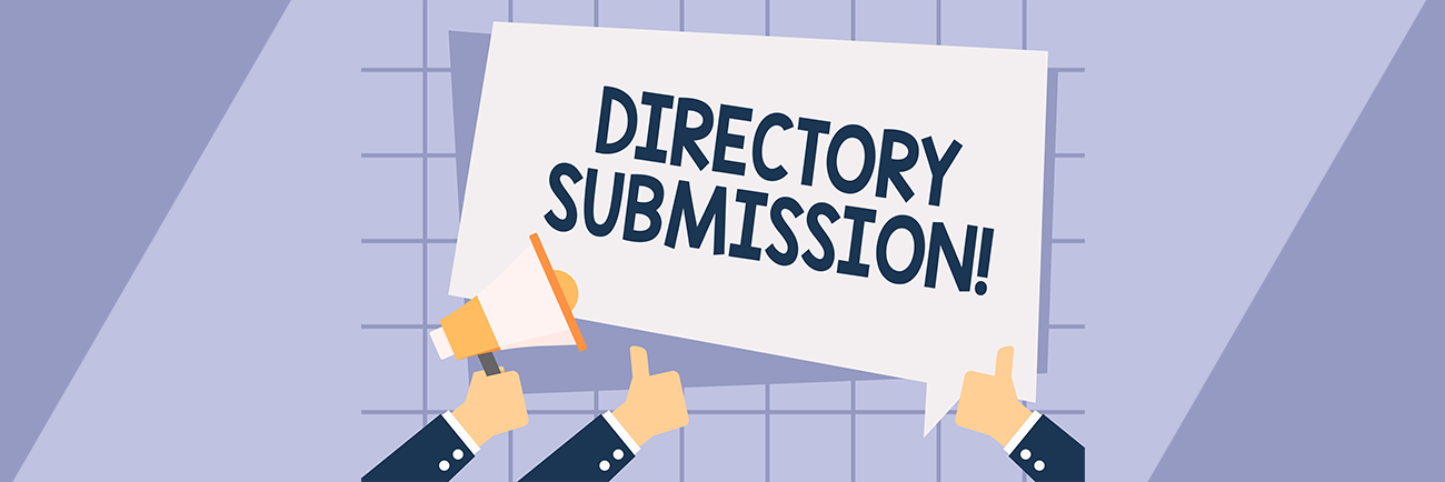 Announcement showing Directory Submissions Service business concept